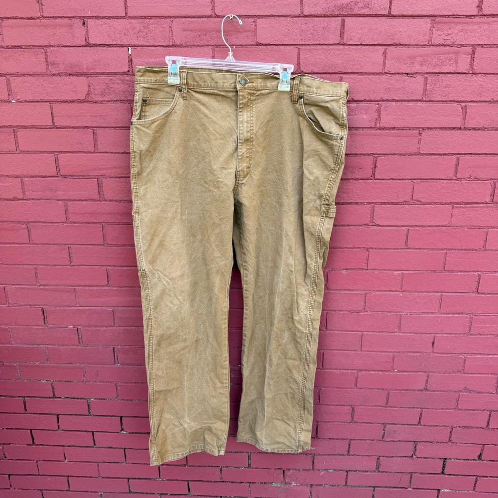 Dickies Mens Tan Carpenter Pants Workwear Relaxed Fit 40x32